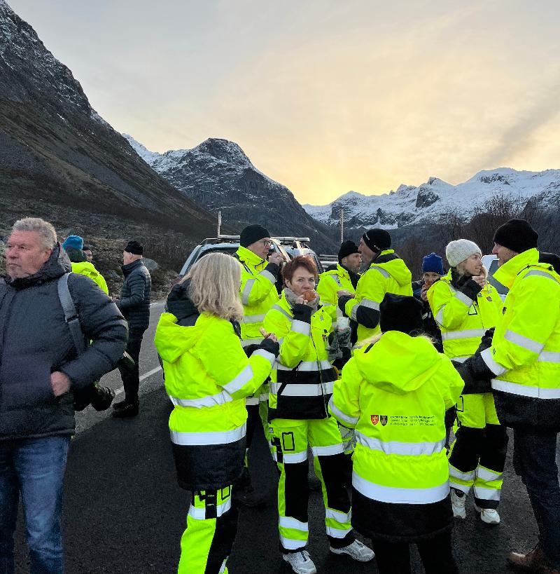 Åpning av skredsikringsanlegg i Grøtfjorden.